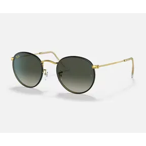 Ray-Ban RB3447 Legend: Gafas Redondas Metalizadas Negro/Dorado