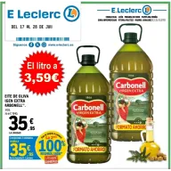 2x1 en Aceite de Oliva Virgen Extra Carbonell de 5L