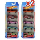 Paquete de 5 autos a escala 1:64 - X2 Hot Wheels