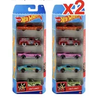 Paquete de 5 autos a escala 1:64 - X2 Hot Wheels