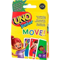 Juego de Cartas UNO Junior Move! con Tres Niveles de Mattel