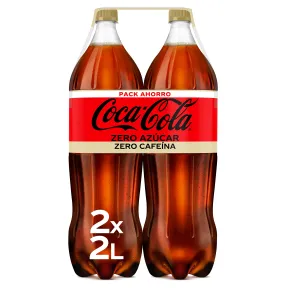 Coca-Cola Zero 2L Pack 2 Botellas Sin Azúcar ni Cafeína