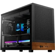Caja PC Micro-ATX Gamdias Athena M4M Wood Negro