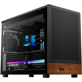 Caja PC Micro-ATX Gamdias Athena M4M Wood Negro