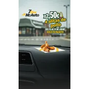 4 alitas de pollo en McAuto por solo 2,50€
