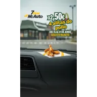 4 alitas de pollo en McAuto por solo 2,50€