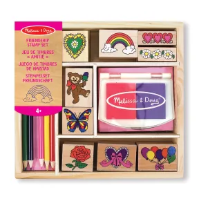 Juego de Sellos de Madera Melissa & Doug - Amistad Infantil