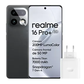 realme 16 Pro+ 5G: 256GB, 7000mAh, 200MP y 144Hz