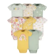 Pack de 8 camisetas de manga corta para bebés y niñas