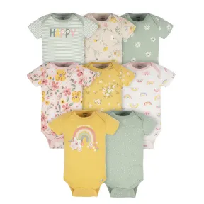Pack de 8 camisetas de manga corta para bebés y niñas