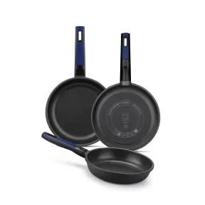 Set de 3 sartenes antiadherentes BRA de aluminio fundido