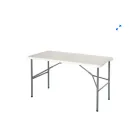 Mesa Plegable 7House Blanca de Resina 122x60x74 cm