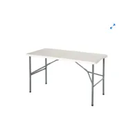 Mesa Plegable 7House Blanca de Resina 122x60x74 cm