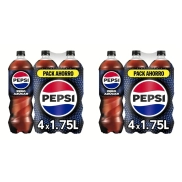 Pepsi Zero: 8 botellas sin azúcar ni calorías, 1.75L cada una