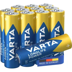 Pil as AA Mignon Varta Longlife Power - Pack de 12 unidades