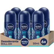 NIVEA MEN Dry Fresh Roll-on 2 PACKS (6 x 50 ml)
