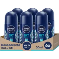 NIVEA MEN Dry Fresh Roll-on 2 PACKS (6 x 50 ml)