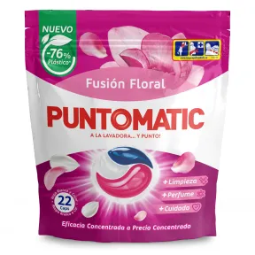 Cápsulas Detergente Floral Tricámara 22 Lavados por 0,21 €