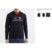Sudadera navy con cremallera Bark de Oakley.