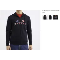 Sudadera navy con cremallera Bark de Oakley.