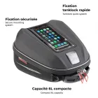 Bolsa universal Givi ST611 + Tanklock de 6L - Negro