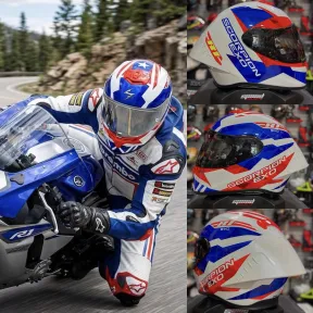 Casco SCORPION EXO R1 EVO II Air Valere en Fibra Ultra TCT