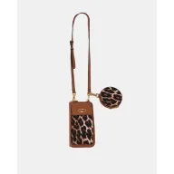 Bolsito animal print marrón oscuro para móvil de Lola Casademunt