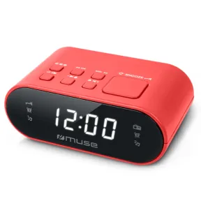 Reloj Despertador Digital LED Rojo con Radio FM y Alarma