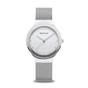 Reloj Bering de Mujer, 34 mm, Acero Inoxidable y Correa Milanesa