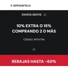 Springfield: 10% y 15% Extra + Envío Gratis hasta -60% de Rebajas