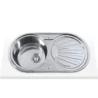 Fregadero Reversible Edesa K2 SE 84 1C1E 840x440 mm