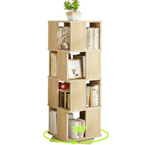 Estantería de 4 Niveles, 360° para Esquina, 129,3 cm