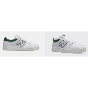 Zapatillas New Balance 480 Blancas y Verdes para Hombre.