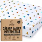 Bajera Impermeable de Algodón Jersey para Cama Infantil 90x200