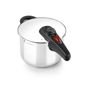 Olla de Presión Rápida BRA Allure 6 L, Acero Inoxidable