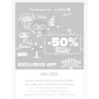 50% en Funko Pops + 20% adicional cupón online y tienda