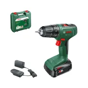 Atornillador Bosch EasyDrill 18V-40 con batería y maletín.