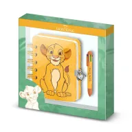 Sit-Pack Plush Diario El Rey León + Bolígrafo 6 Colores, Amarillo