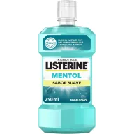 Listerine Enjuague Bucal Suave 250 ml, Sin Alcohol y Flúor