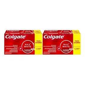 Pasta de Dientes Blanqueadora Colgate Max White - Pack 4 Uds