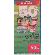 50% regalo y 3x2 en helados Haagen Dazs y Carte D Or