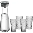 Juego de 4 Vasos y Jarra WMF de 1L para Agua