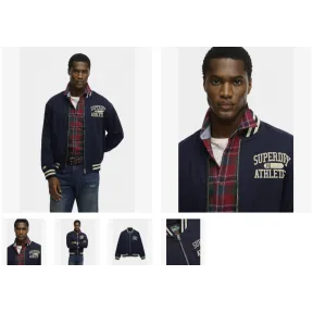 Cazadora Bomber Marino Superdry Twill Varsity