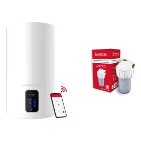 Termo eléctrico Ariston Lydos Wifi 80L + Filtro Antical B