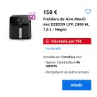 Freidoras de aire en promoción en Carrefour: 20% de ahorro