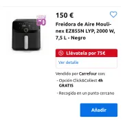 Freidoras de aire en promoción en Carrefour: 20% de ahorro