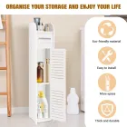 Mueble MDF impermeable para baños estrechos | 80 x 15 cm