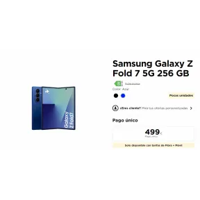 Samsung Galaxy Z Fold 7 256 GB - Cliente Jazztel 5G