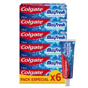 Pasta de Dientes Colgate 6 x 75 ml - Menta Refrescante