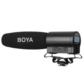 Micrófono Negro BOYA BY-DMR7 para Videocámara